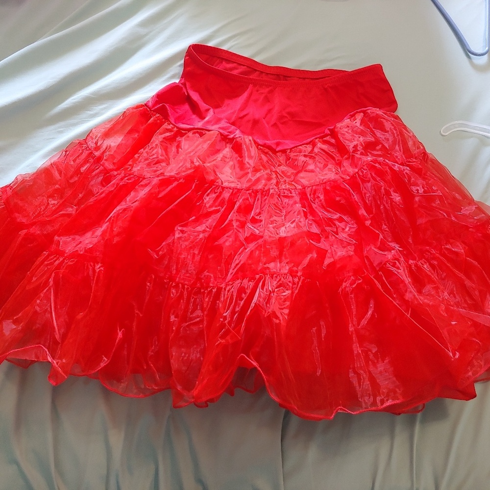 26 inch Red Crinoline Petticoat